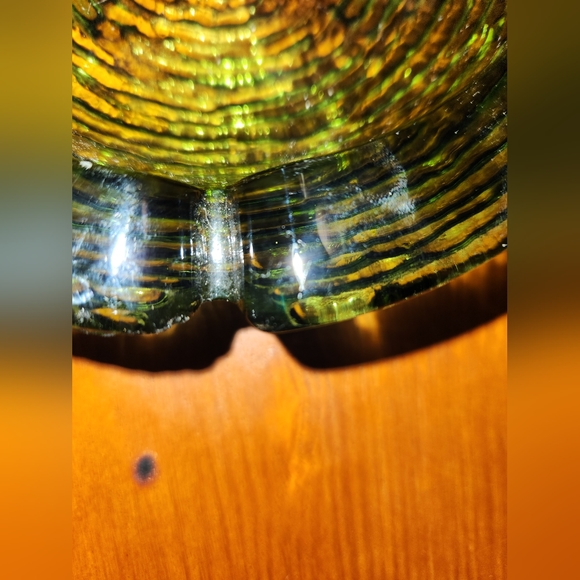 Vintage Green Pressed Ashtray - Picture 5 of 11